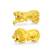 24K Yellow Gold Tiger & Lion Pendant: Exquisite Pure 999 Gold Jewelry