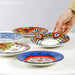 Hand-Painted 6.5-Inch European Ceramic Plates - Exquisite Salad and Fruit Dish for Home Dining