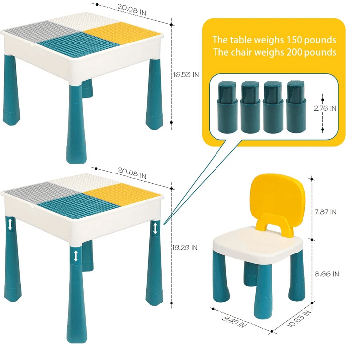 Children's Interactive Study Desk and Chair Bundle - Innovative Learning Set for Young Minds