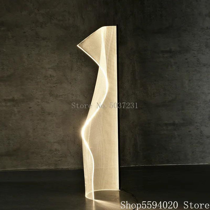 Avant-Garde LED Acrylic Floor Lamp with Unique Irregular Design for Chic Interiors