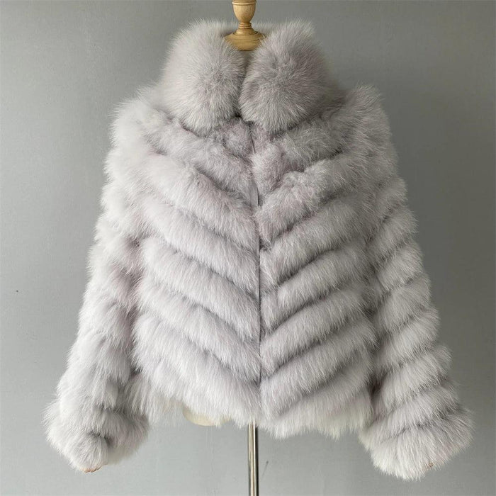 Chic Reversible Fox Fur Coat - Your Must-Have Winter Fashion Statement