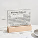 Elegant Transparent Acrylic Periodic Table of Elements - Mendeleev's Scientific Décor & Gift Idea