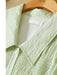 Summer Elegance: Light Green Smocked A-Line Dress with Belt