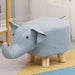 Charming Cartoon Animal Wooden Stool for Kids - Fun and Portable Shoe Changing Seat