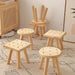 Stylish Solid Wood Children's Cookie Bench - Versatile Low Stool for Home and Play Areas