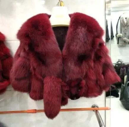 Luxurious Fox Fur Layer: A Statement of Elegance and Comfort