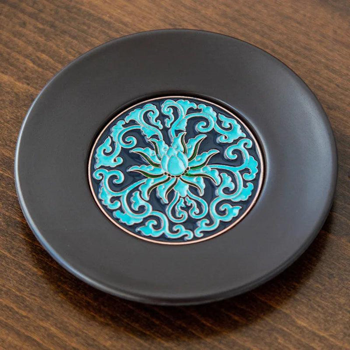 Zen-Inspired Kung Fu Tea Coasters - Heat-Insulating Round Mats for Teaware and Beverage Enjoyment