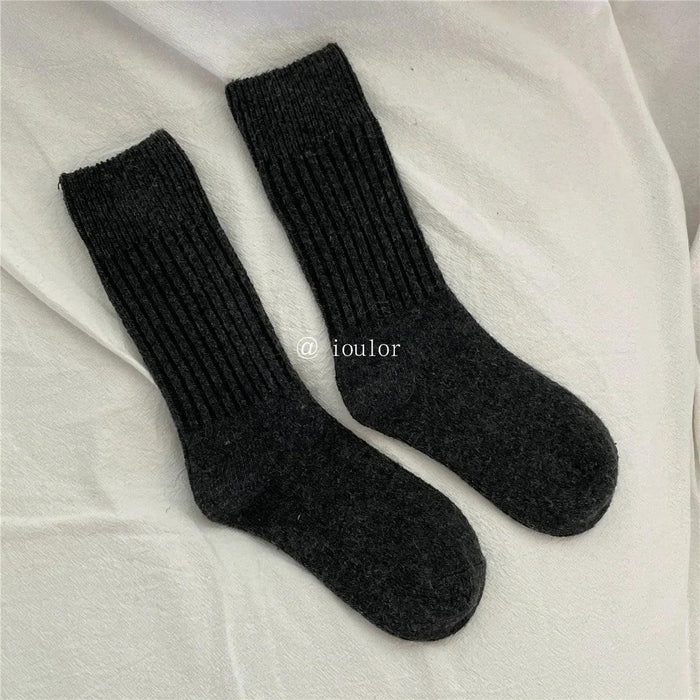 Luxurious Women's Wool Cashmere Thermal Crew Socks for Ultimate Comfort