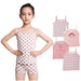 Cute Pink Cotton Sleeveless Summer Tank Top for Girls Aged 3-8 Years