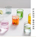 Vibrant Heat-Resistant Glass Mug Collection - Set of 6 Stylish Cups for Every Occasion