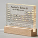 Elegant Transparent Acrylic Periodic Table of Elements - Mendeleev's Scientific Décor & Gift Idea