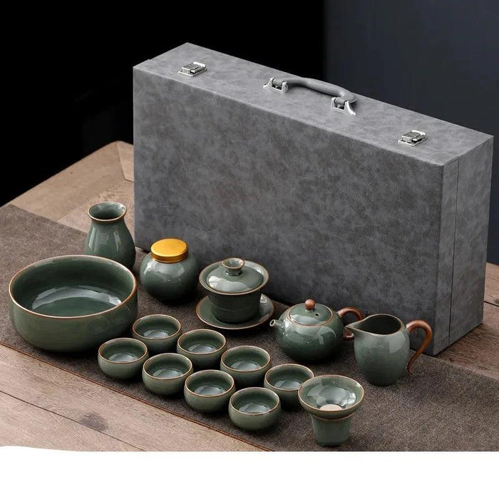 Exquisite Ruyao Kung Fu Tea Set for an Elevated Brewing Experience