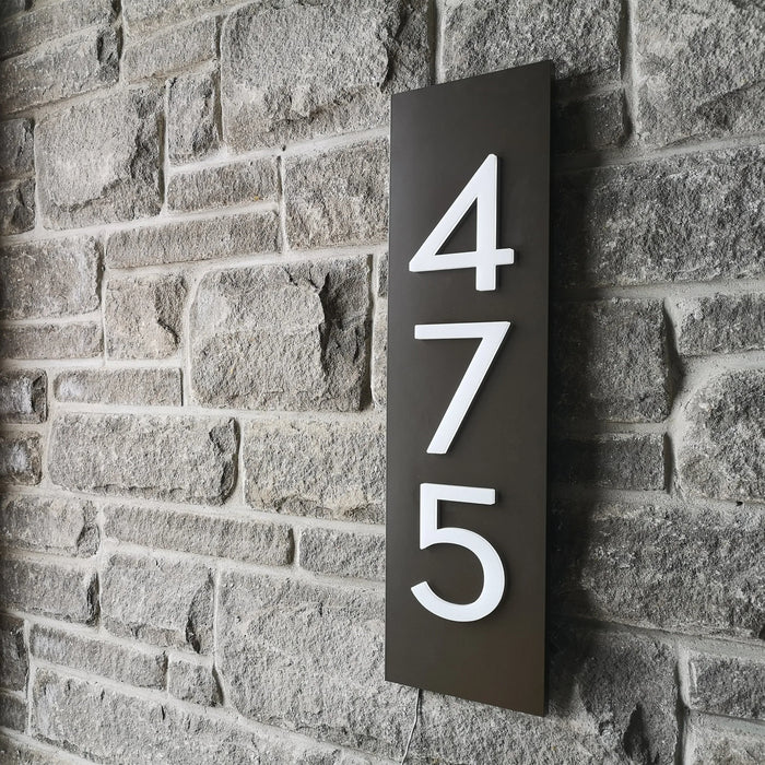 Personalized LED Address Sign with Illuminated House Number