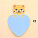 Charming Animal-Inspired Heart-Shaped Sticky Notes for Creative Minds