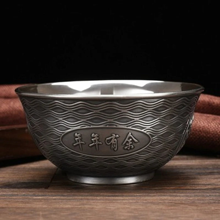 Luxury Handcrafted Sterling Silver Dining Bowl by Big Momofuku