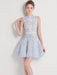 Sleeveless Lace Mini Dress with Hollow Out Embroidery for Women's Summer Events 2024