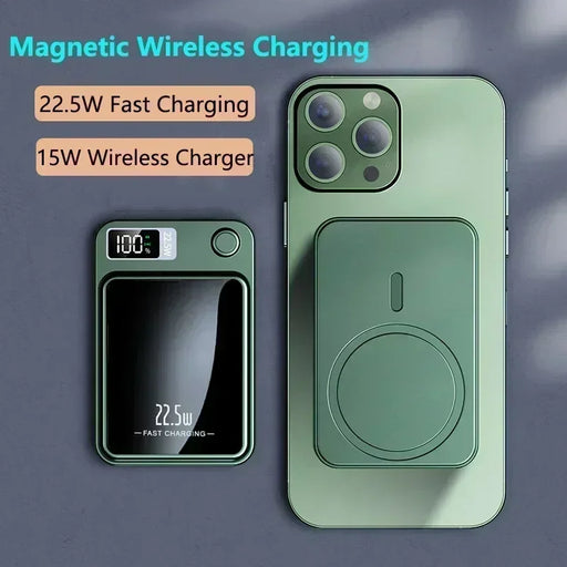 MAGNETECH 22.5W Portable Wireless Charger Power Bank 30000mAh with PD Fast Charging for iPhone 15/14/13/12/Pro/Mini/Pro Max