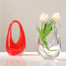 Elegant Bag-Inspired Glass Vase for Stylish Home Decor and Plant Display