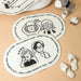 Whimsical Cartoon Plush Bathroom Rug Set with Anti-Slip Backing