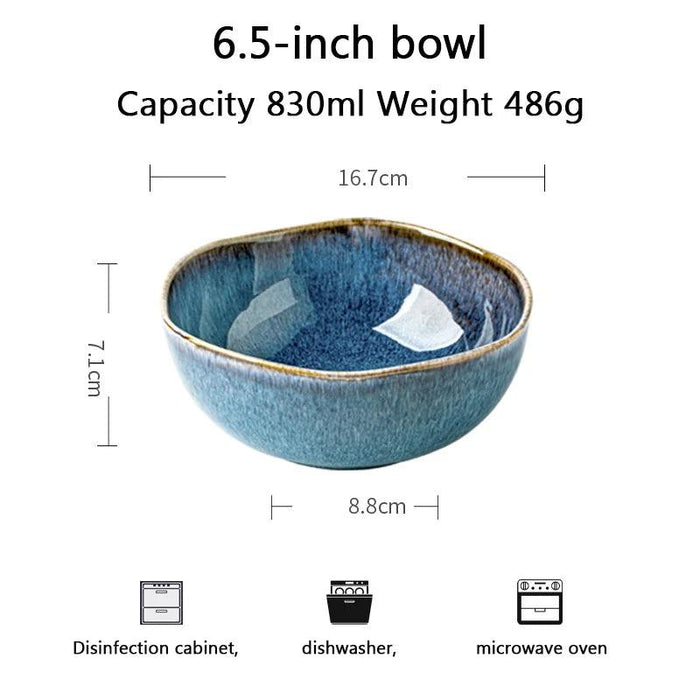 Handcrafted Blue Kiln Charger Plates - Elegant Table Decor for Sophisticated Dining Experiences