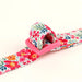 Floral Patterned Adjustable Dog Collar with Bowknot - Padded Nylon for All Breeds