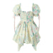 Whimsical Japanese Floral Puff Sleeve Ball Gown - A Captivating Style Statement