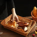 Elegant Imitation Rattan Snack and Dessert Serving Plate for Afternoon Gatherings