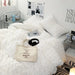 Kawaii Seersucker Ruffled Lace Bedding Collection