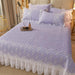 Luxurious Summer Quilted Bedspread for Couples - King Size White Bedding (180x200cm)