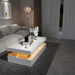 Illuminated White Gloss Coffee Table - Chic Centerpiece for Contemporary Living Rooms