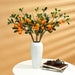 Vibrant Artificial Orange Blossom Branch for Enchanting Home and Garden Aesthetics