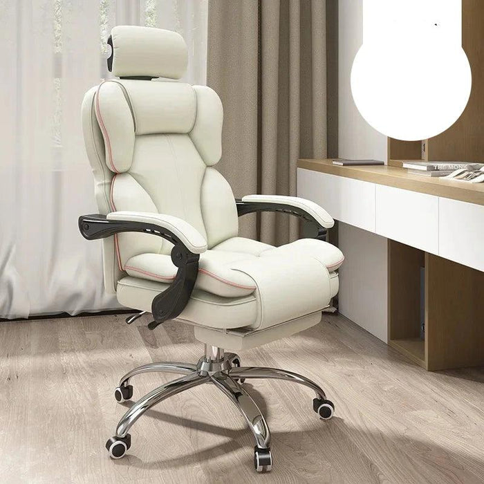 Ultimate Ergonomic Office and Gaming Chair with Adjustable Backrest and Footrest