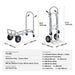 Versatile Heavy-Duty Aluminum Folding Dolly Cart - Ultimate Transport Solution for Industrial and Retail Use