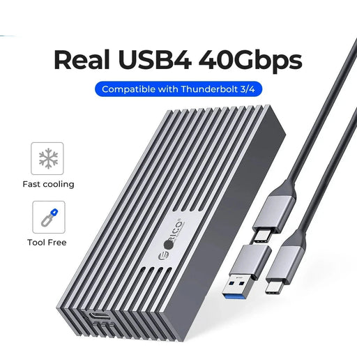 Ultra-Fast USB4 NVMe M.2 SSD Enclosure - Maximize Data Transfer Performance