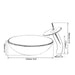 Artisan-Crafted Black Glass Vanity Basin Set with Chrome Waterfall Faucet