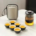 Travel-Friendly Ceramic Tea Brewing Set for Tea Aficionados