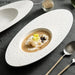 Chic Oval Ceramic Dinnerware Set: Elevate Your Dining Experience at Home and in Restaurants