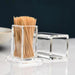 Elegant Clear Acrylic Toothpick and Cotton Swab Dispenser - Hygienic Organizer for Home and Hospitality