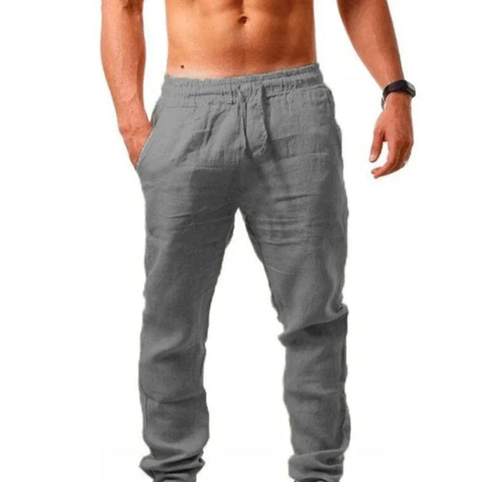 Men's Lightweight Linen Joggers - Ultimate Summer Activewear for Fitness Aficionados