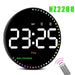 Digital LED Wall Clock with Remote Control, Dual Alarms, Calendar, and Temperature Display for Stylish Home Decor - Adjustable Brightness