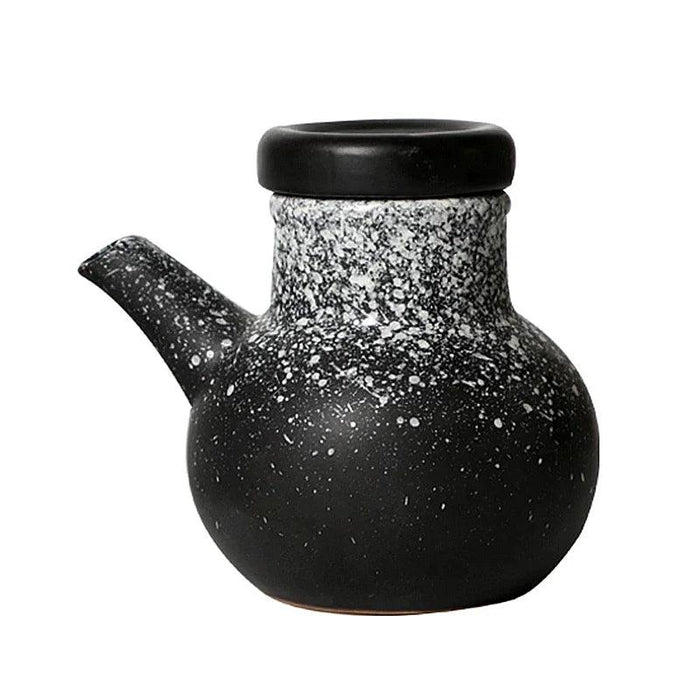 Elegant Japanese Ceramic Jar for Oils and Vinegars - Stylish Culinary Storage Solution