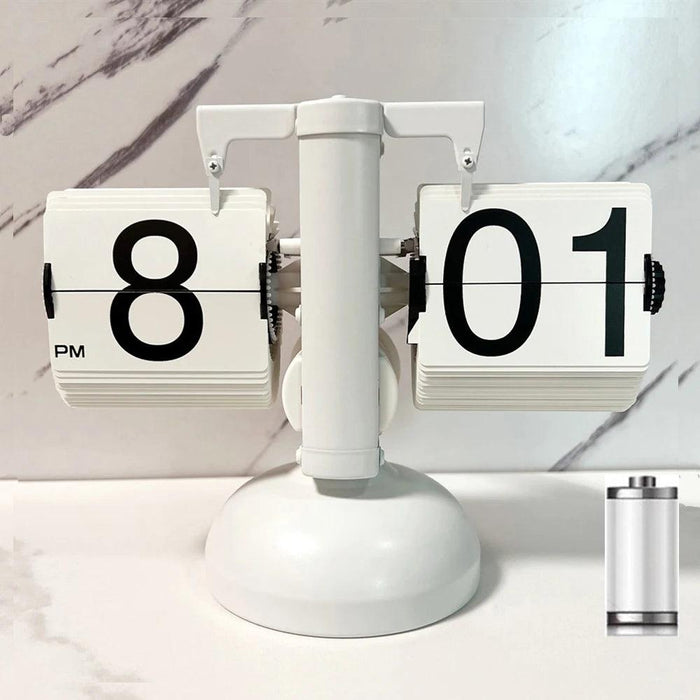 Chic Modern Flip Clock with Retro Charm - Ideal for Home and Office Decor