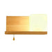 Nordic LED Wooden Wall Lamps with Acrylic Shades for Cozy Bedroom and Living Room Lighting