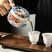 Elegant Blue and White Porcelain Kung Fu Teapot for Luxurious Tea Experiences