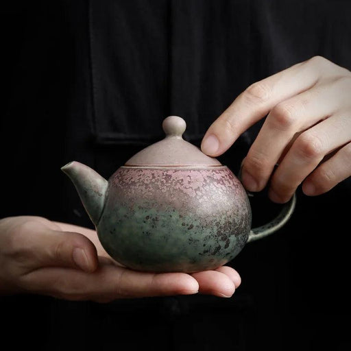 Artisan Rustic Clay Teapot for Authentic Kung Fu Tea Brewing