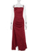 Satin Backless Maxi Gown with Spaghetti Straps for Women