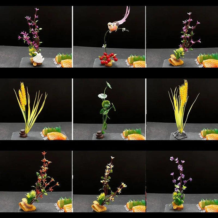 Artistic Sashimi Flower Garnish Set