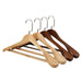 Elegant Solid Wood Suit Hangers - Premium Closet Storage Solution