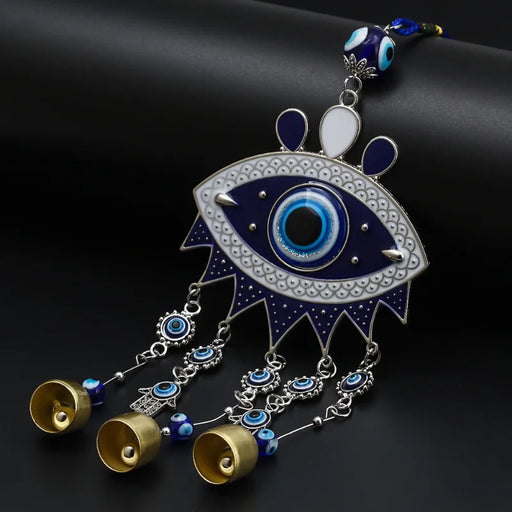 Evil Eye Protection Glass Wind Chime for Home Decor and Gift Giving
