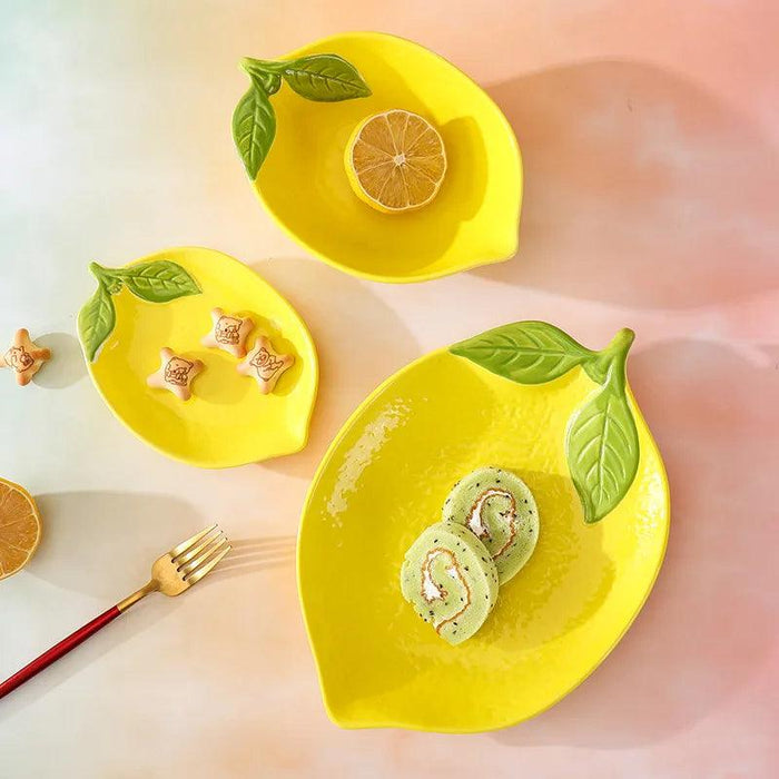 Whimsical Cartoon Lemon Ceramic Bowl for Salad, Soup, and Snacks - Fun Kitchen Dinnerware Accessory